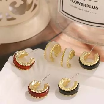 Серьги в стиле ретро, круглые серьги, женские модные тенденции, персонализированные ювелирные серьги, аксессуары для вечеринок