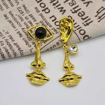 Серьги в стиле ретро в стиле барокко, серьги с кисточками, тканые длинные серьги ручной работы из бисера, серьги в стиле дворцовой живописи маслом 1