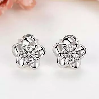 Серьги в виде цветка сливы Женские серьги в виде цветка ниши Sense Blooming Flower Нежные и сладкие серьги в виде цветка