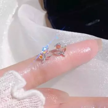 Серьги в виде цветов в стиле фэнтези для женщин