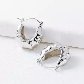 Серьги в виде французского круассана для женщин, серьги в виде холодного ветра из металла золотой