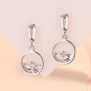 Серьги Wangquanshui Серьги для женщин, японские и корейские простые ретро-серьги