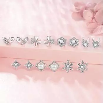 Серьги Week из чистого серебра 999 пробы, женские, простые, классические, высококачественные серьги, корейский стиль, пригородные серьги 999