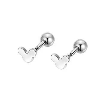Серьги-винты Микки Мауса Маленькие милые серьги-мышки