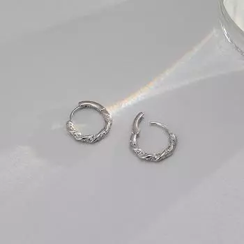 Серьги-вкладыши Diamond Mobius, витые, легкие, роскошные, нишевые, ретро-серьги