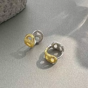 Серьги-вкладыши Tangcao Pattern Pig Nose Contrast Color, тяжелая промышленная текстура, модные серьги для женщин, универсальные