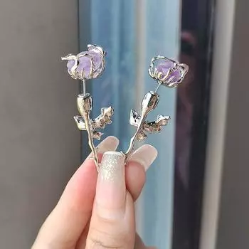 Серьги высокого класса с натуральным камнем и цветком Mori Sweet Temperament, модные серьги с индивидуальным дизайном для женщин