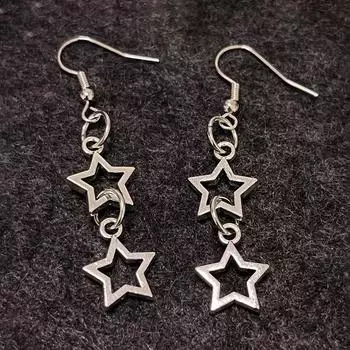 Серьги Y2K Star Ожерелье Звездная Богиня Звездные Подарки Современные Звезды Шарм Серьги-подвески