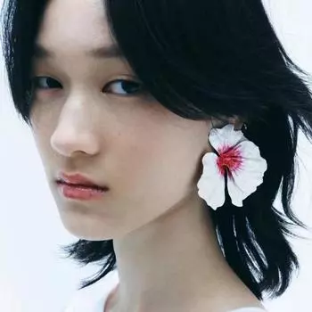 Серьги Z Fashion из сплава с сладкими цветами