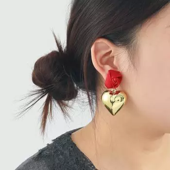 Серьги ZAA Valentine s Rose Alloy Love – Романтичные легкие роскошные праздничные украшения для женщин золотой