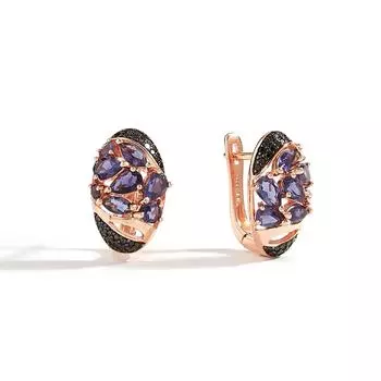 Серьги-застежки из стерлингового серебра 925 пробы, натуральный драгоценный камень иолит, модные и роскошные ювелирные изделия для женщин, подарок на свадьбу и вечеринку синий