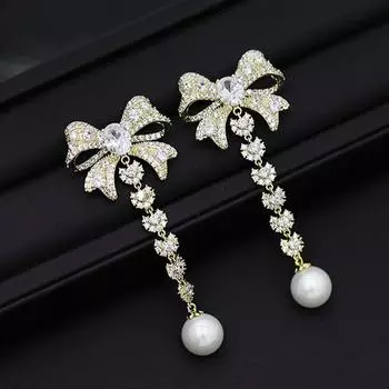 Серьги женские длинные модные серебряные иглы 925 пробы тяжелые промышленные французские серьги с цирконием серьги с жемчугом красный