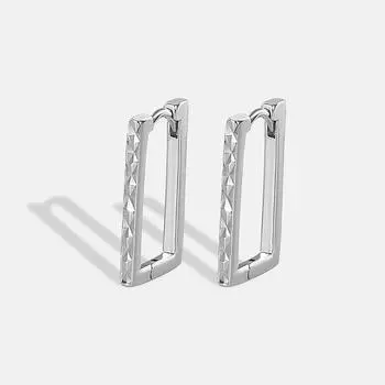 Серьги женские, японские и корейские, нишевые, с геометрическим дизайном, для поездок на работу, универсальные, модные, простые, минималистичные, продвинутый стиль, для студентов