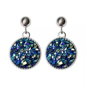 Серьги-звезды для женщин Серьги в виде голубого звездного неба Новые модные серьги-подвески для женщин