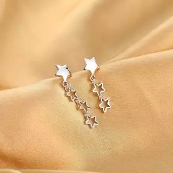 Серьги-звезды Новогодние трендовые серьги Летние серьги Женский нишевый дизайн Трендовые