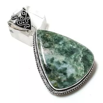 Seraphantine Gemstone Handmade 925 Sterling Silver Jewelry Pendant 2.17 D0O26