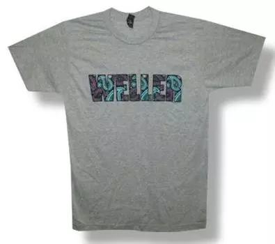 Серая футболка Paul Weller The Jam с логотипом Paisley Heather S