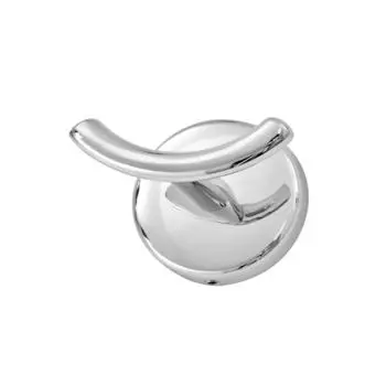 Серая хромированная вешалка для полотенец для ванной комнаты с двойным крючком Fakelmann Vision ref. 86761