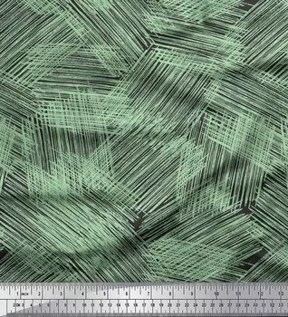 Серая японская креп-сатиновая ткань Soimoi, абстрактная ткань с абстрактным принтом по метрам, 42 дюйма 42 Inch Wide - Cotton Voile серый