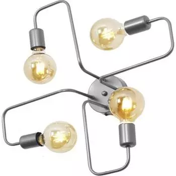 Серая серебряная люстра Scorpion Loop Rustic Quad Chandelier