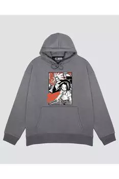 Серая толстовка с капюшоном унисекс Shaman King