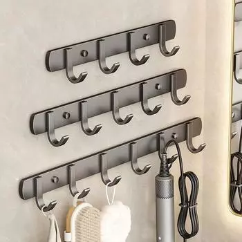 Серая вешалка для полотенец, крючок для одежды, ряд крючков для шляп, винтажный крючок для халата, крючок для халата в ванной, набор аксессуаров для ванной, вешалка для кухни