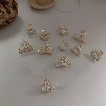 Сердце, цинк, сплав цинка, кролик, минималистичный стиль, женская заколка для волос, бант, коготь, аксессуары для волос, маленькая заколка в виде краба