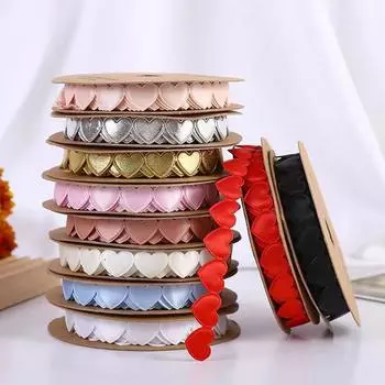 Сердце к сердцу Лента Любовь Плетение Цветов Упаковочный материал Цветочный букет Торт Лента Подарок Галстук-бабочка Цветочное искусство белый