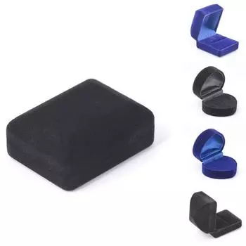 Сердце Квадратное Бархатное Ожерелье Серьги Кольцо Чехол Для Хранения Ювелирных Изделий Подарочная Коробка 1#