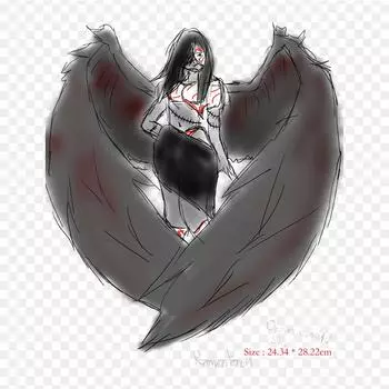 Сердце Легендарное существо рисунок утюгом на термопереносной печати виниловые нашивки наклейки для одежды DIY аппликации моющиеся нашивки