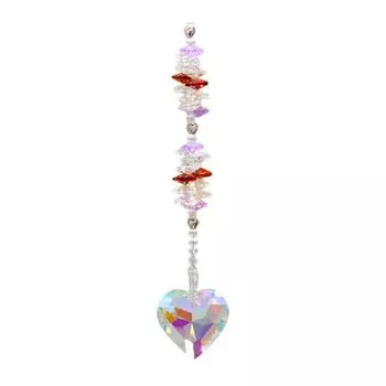Сердце Любви Искусственный Кристалл Ловец Солнечного Света Декорация Для Дома Улицы Искусственный Кристалл Сердце Призма Подвеска Ловец Радуги Love Heart