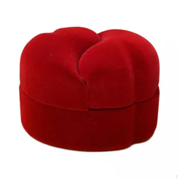 Сердце с обручальными кольцами Коробка Чехол Декор Ювелирный подарок для