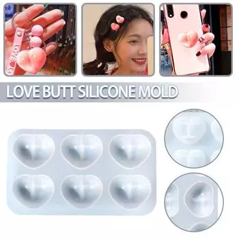 Сердце Силиконовые Ювелирные Изделия Смола Эпоксидная Плесень Подвеска Литье Гумми Конфеты Желе Плесень