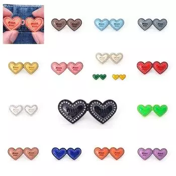 Сердце затянуть талию пряжка кристалл джинсы посадка затянуть пряжки брюки пуговицы затянуть женские фиолетовый