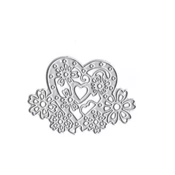 Сердцевидная клетка для птиц Вырубные штампы Тиснение Трафарет Форма DIY Скрапбукинг Фотоальбом Поделки no.04