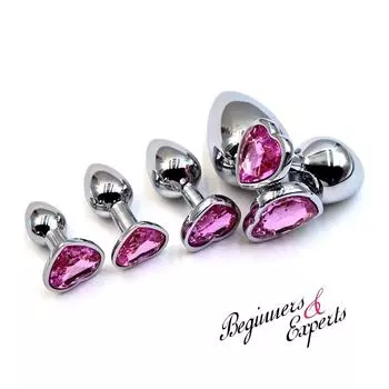 Сердцевидная мини-гладкая металлическая анальная пробка для начинающих, стимулятор мастурбации, секс-массажер, секс-игрушки для взрослых для мужчин и женщин