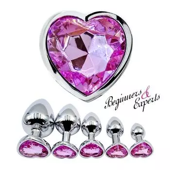 Сердцевидная мини-гладкая металлическая анальная пробка для начинающих, стимулятор мастурбации, секс-массажер, секс-игрушки для взрослых для мужчин и женщин