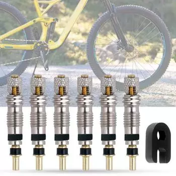 Сердечник клапана без утечек для велосипеда, замена металлического бескамерного велосипедного сердечника для шоссейного велосипеда 2