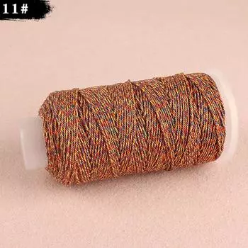 Сердечник Ручной Работы Хлопковые Нити 18-Прядный Большой Моток 1.0мм Ремесло Шнур Бисероплетение Веревка Кисточка Тибетский Плетеный Ручной Ремешок Large roll [color 11] 1.0mm/130 meters