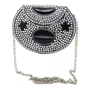 Серебристая металлическая бисерная этническая сумочка, Свадебная сумка для девушек, сумка через плечо для женщин/девушек, вечерний клатч, металлические клатчи, винтажная латунь