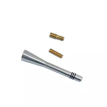 Серебристая универсальная 8 см автомобильная короткая антенна-«огрызок» AM/FM радио мачта с болтами