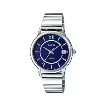 Серебристые аналоговые женские часы, Silver Analog Women s Watch, Casio