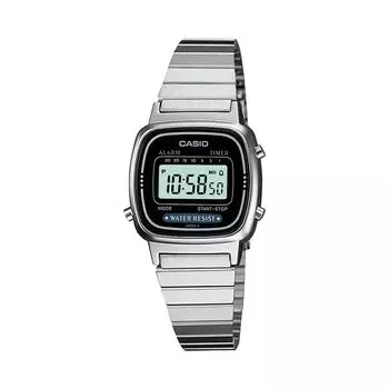 Серебристые цифровые женские часы, Silver Digital Women s Watch, Casio