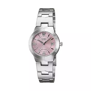 Серебристые женские аналоговые часы, Silver Analog Women s Watch, Casio