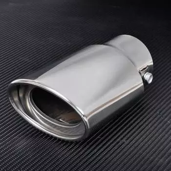 Серебристый хромированный автомобильный внедорожник, грузовик, хвостовая труба выхлопной трубы, накладки на глушитель, труба