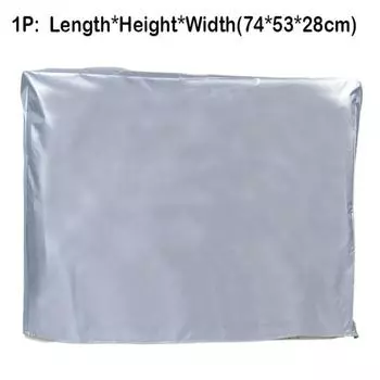 Серебристый Защитный Чехол для Кондиционера Мультиразмерный Водонепроницаемый Пылезащитный Мешок для Чистки Уличный