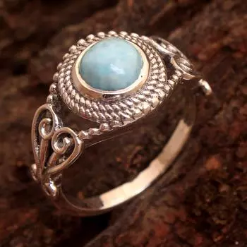 Серебро 925 пробы, эффектные украшения, кольцо унисекс, серебряные украшения с подвесками, украшения для подарка 4 синий