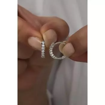 Серебро 925 пробы с родиевым покрытием 15 мм Циркон Камень Кольцо Куб