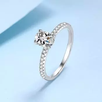 Серебро S925 Муассанит D Цвет 2CT Овальные Высококачественные Кольца Обручальное Кольцо Супер Блестящие Ювелирные Изделия С Бриллиантами Для Женщин Кольцо 5