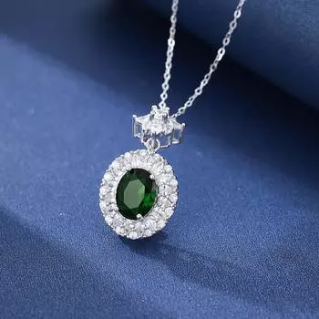Серебряная цепочка на ключицу с круглой поверхностью из циркония, женская, легкая, роскошная, высокого класса, модная, универсальная, на шею 925 silver